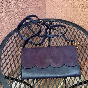 LC Lauren Conrad Scalloped Edge Wallet Clutch